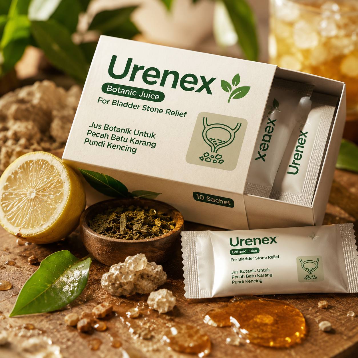 Urenex Botanic Juice Box and Ingredients